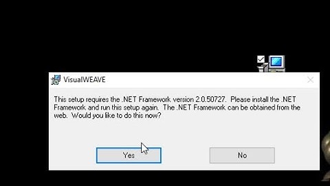 VisualWEAVE  .NET Framework installation