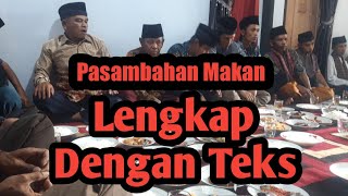 Pidato Populer Langka Pasambahan Makan Lengkap Dengan Teks