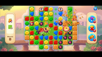 🎮 CRAZY COMBO MOVES! | Township Match-3 Level 145 Gameplay Walkthrough 🧩