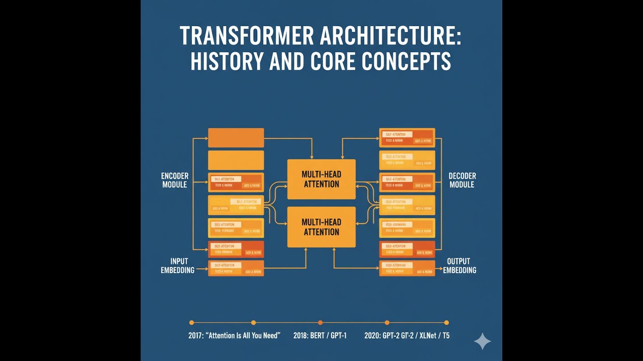 Transformer Model Architecture (LLM): History and Core Concepts. - YouTube