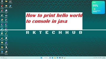 How to print hello world to console in java
