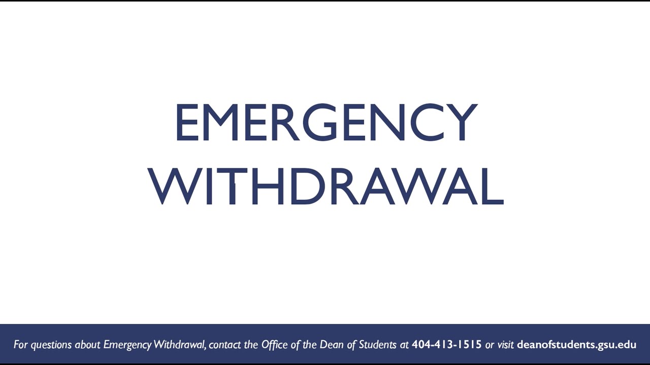 Emergency Withdrawal