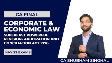 Arbitration and conciliation Act 1996 | Superfast Powerful Revision  CA Final  The Ultimate Solution