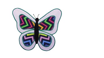 How to make a fabric butterfly applique - #91