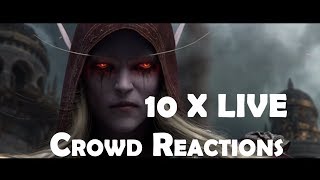 Battle for Azeroth  10 x Banshee Queen Sylvanas Live Crowd Reactions