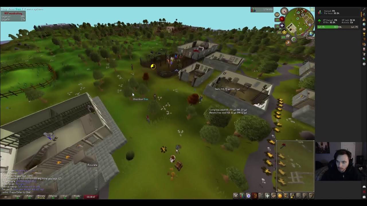 Learning more Python and Playing OSRS, I gained more XP in Woodcutting ...