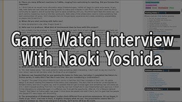 FFXIV: Game Watch Interview With Naoki Yoshida