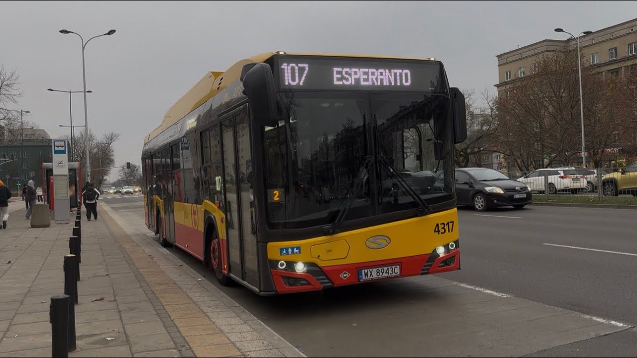 Solaris Urbino 12 IV CNG #4317 (MZA Warszawa) linia 107
