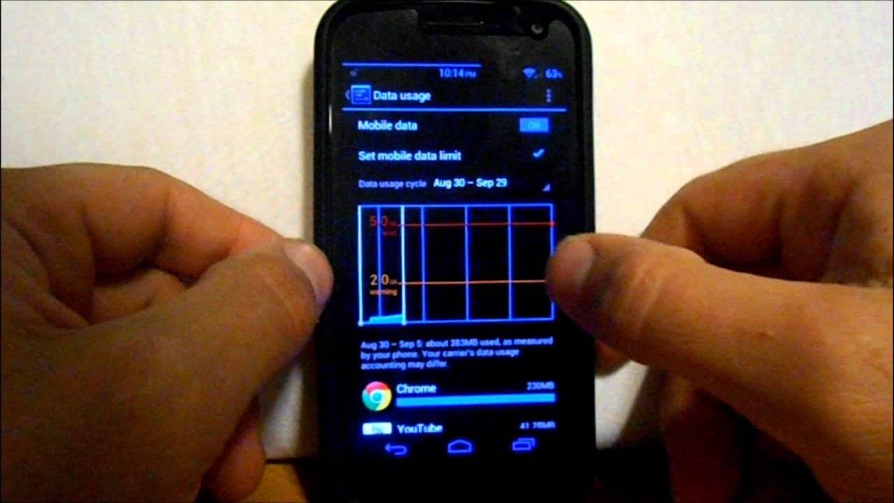 Android phones 401 / android for dummies. How to setup data usage