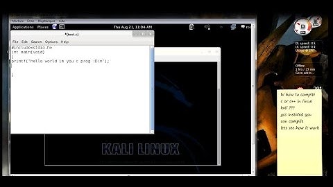 how to compile c or c++ programme using linux