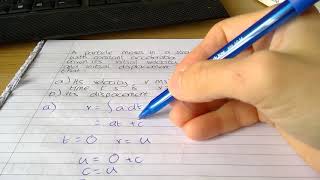 Using integration to derive the constant acceleration formulae