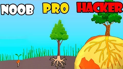 NOOB vs PRO vs HACKER - Root Growth