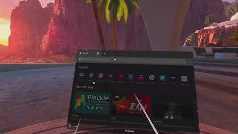 Loading the Oculus Browser on the Quest 2