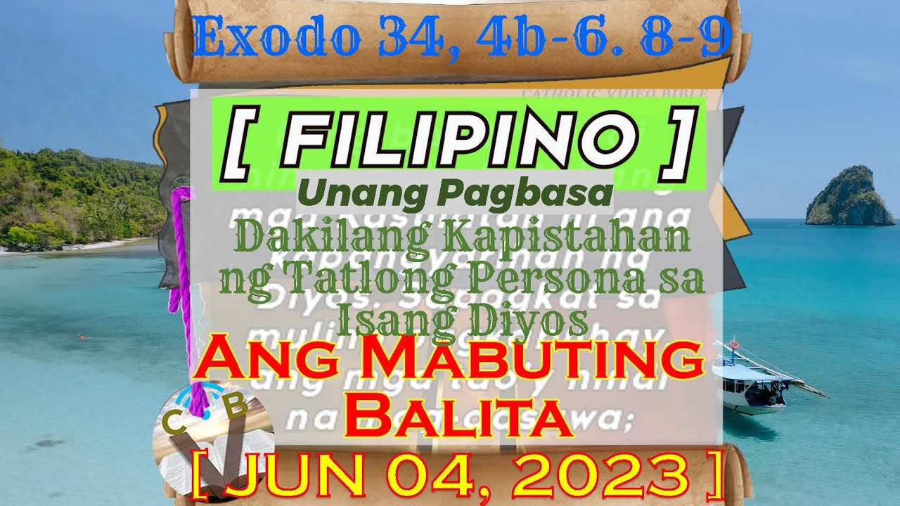 Ang Mabuting Balita UNANG PAGBASA FILIPINO Ll LINGGO 06 04 23 Exodo ang-mabuting-balita-unang-pagbasa-filipino-ll-linggo-06-04-23-exodo