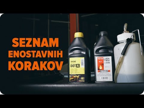 Video: Ali črpate zavore po dolivanju zavorne tekočine?