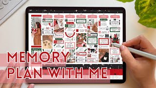 DIGITAL PLAN WITH ME | Memory Planning December 19 - 25 🎄❤️