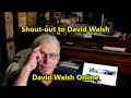 Shoutout to david walsh  david walsh online