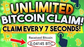 FREE Bitcoins! Claim every 7 seconds! (One Cash)