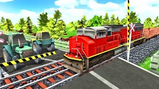 Local Train Game: Railroad Crossing Tractor Traffic Simulator - Android GamePlay screenshot 5