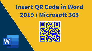 How to insert a QR Code in a Word document