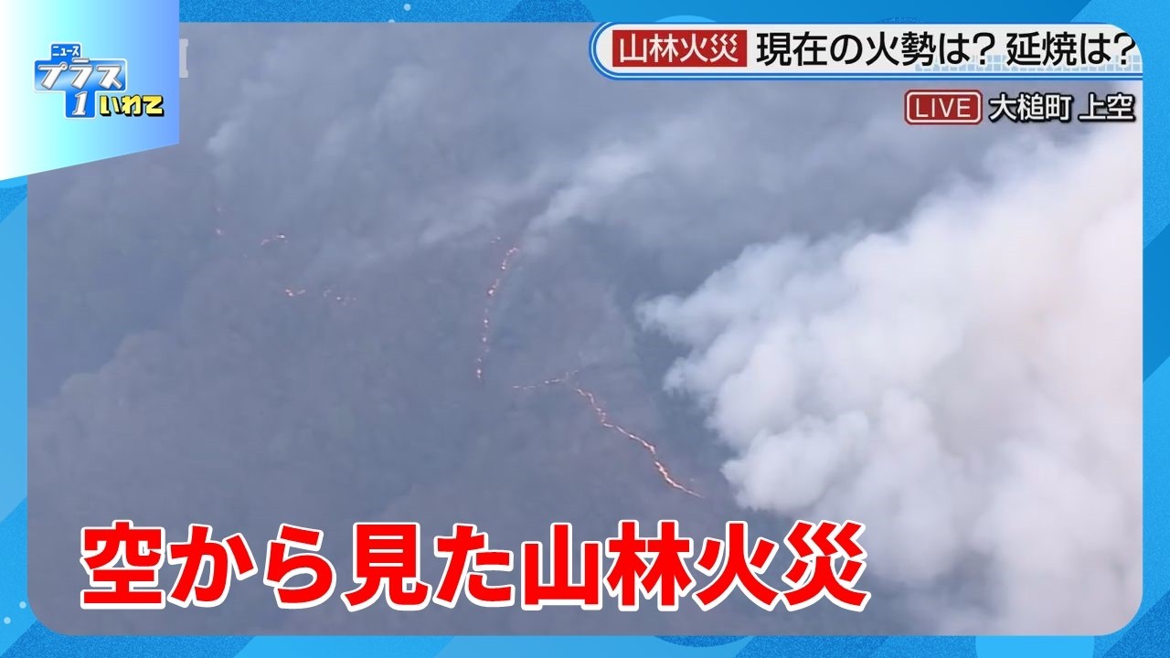 こ　火曜日発送 Forest fire as seen from the air] Around 6:15 p.m. on the 24th