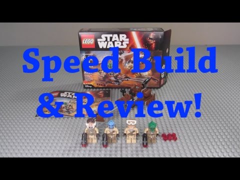 LEGO Star Wars 75133 Rebel Alliance Battle Pack Speed Build & Review! (2016) - YouTube