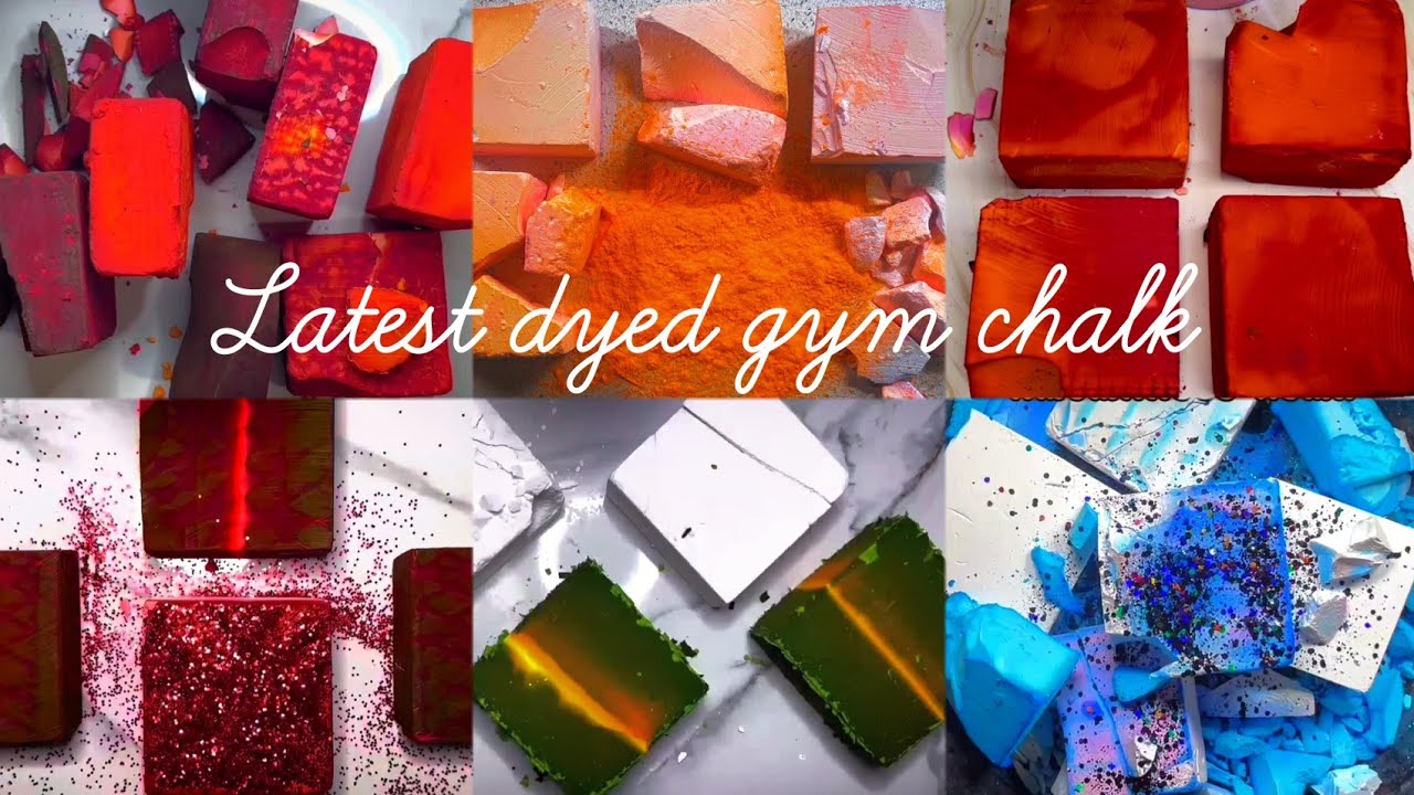 x2 Speed, Fresh & Dyed Gym Chalk Crush, So Satisfying, Please Subscribe❤️  @junasasmr