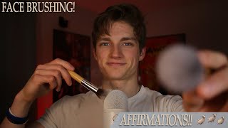 Affirmations And Face Brushing (SUPER TINGLY)