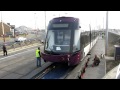 Bombardier Flexity 2 Tram - 011 Arrives in Blackpool. 23/03/12.