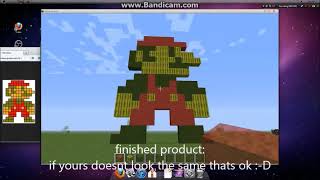 how to make mario in minecraft