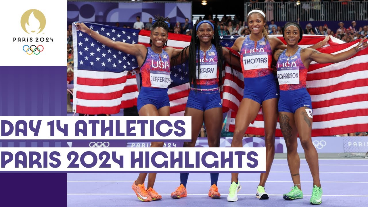 USA wins gold in women’s 4x100m relay, Canada in men’s 4x100m on Day 14 ...