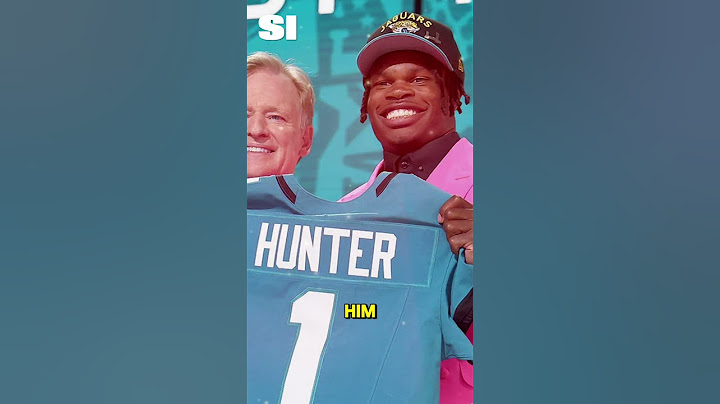Did Travis Hunter know he was going to the Jags? 👀