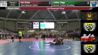 Kai Orine takes out Fargo Cadet champ Julian Tagg