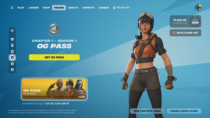 Fortnite OG: Chapter 1 - Season 1 Battle Pass (Full Showcase)