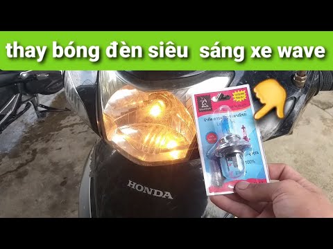 Video hướng dẫn cách thay bóng đèn siêu sáng xe wave tại nhà - youtube