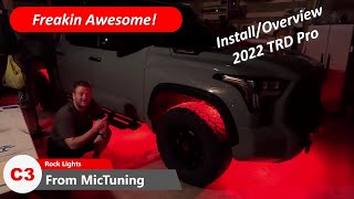 MicTuning C3 Rock Lights...Install/Review on a 2022 Tundra TRD Pro...Best Rock Lights I've Owned!