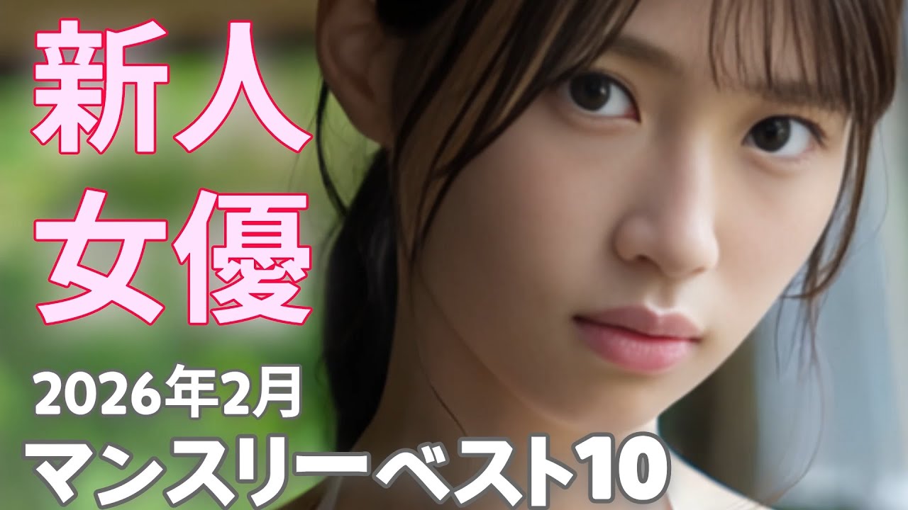 【2026年2月】 新人女優マンスリーランキングBEST10  【１位】がバインバインすぎて焦る…汗