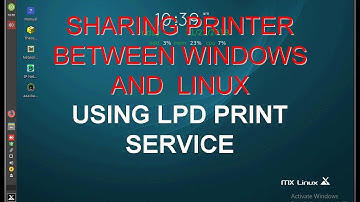 share printer using lpd print service on linux
