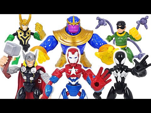 Marvel Avengers Bend and Flex <strong>Thor</strong>, Patriot VS Thanos, <strong>Loki</strong>! | DuDuPopTOY
