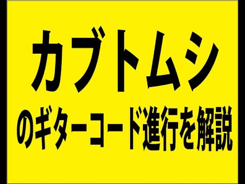 カブトムシのギターコード進行を解説