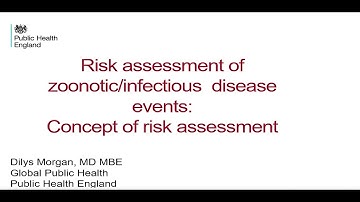 Presentation 1: Risk assessment of zoonotic/infectious disease events: concept of risk assessment