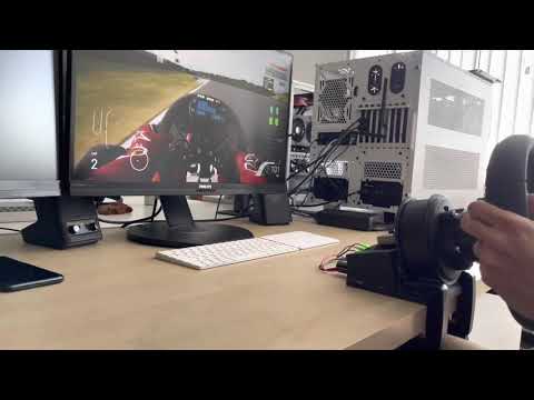 Diy ffb wheel base test drive