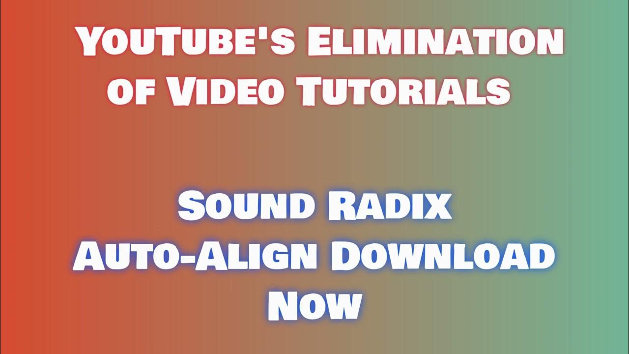 Installing Sound Radix AutoAlign on Windows 2024 Quick Setup YouTube