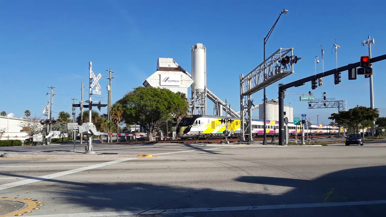Brightline at Sunrise Boulevard in Fort Lauderdale YouTube