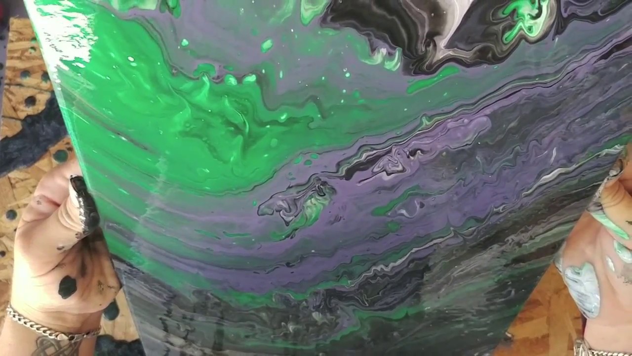 Acrylic Pour with Liquitex Pouring Medium - YouTube