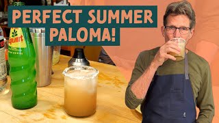 My Perfect Summer PALOMA with Fresh Grapefruit!