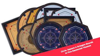 18 Carrom Boards Showcase | Square, Circle & Octagon Themes | Real Carrom 3D screenshot 3