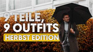 Details 9 Teile, 9 Outfits: Herbst Edition | Stylingtipps für Männer Guide