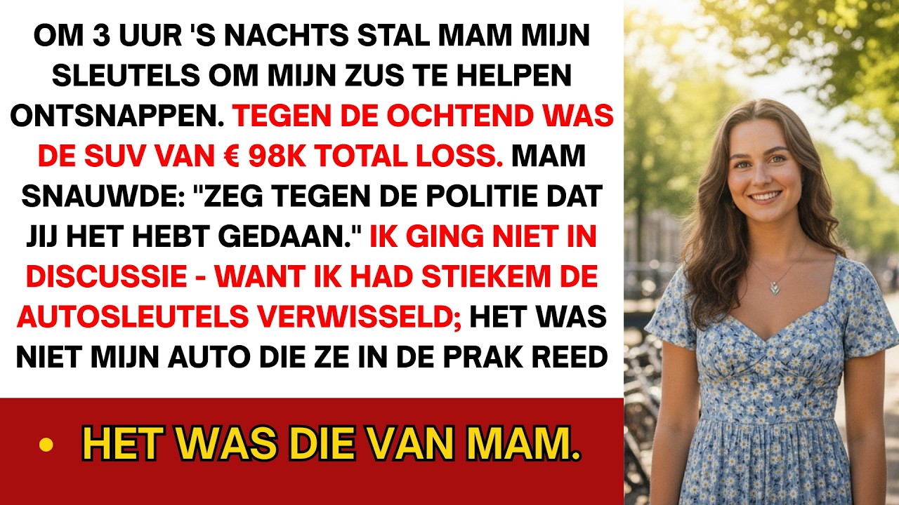 Om drie uur 's nachts smeet mijn moeder een verfrommeld leencontract op mijn bed en zei koud: "Ik heb de aanbetaling van vijftigduizend euro al ontvangen. Ik verkoop dit appartement." Ze gaf...