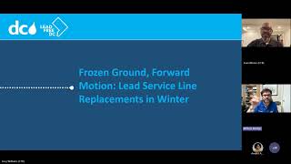 Lead Free DC Quarterly Virtual Community Meeting Frozen Ground, Forward Motion Lead Line Replacement